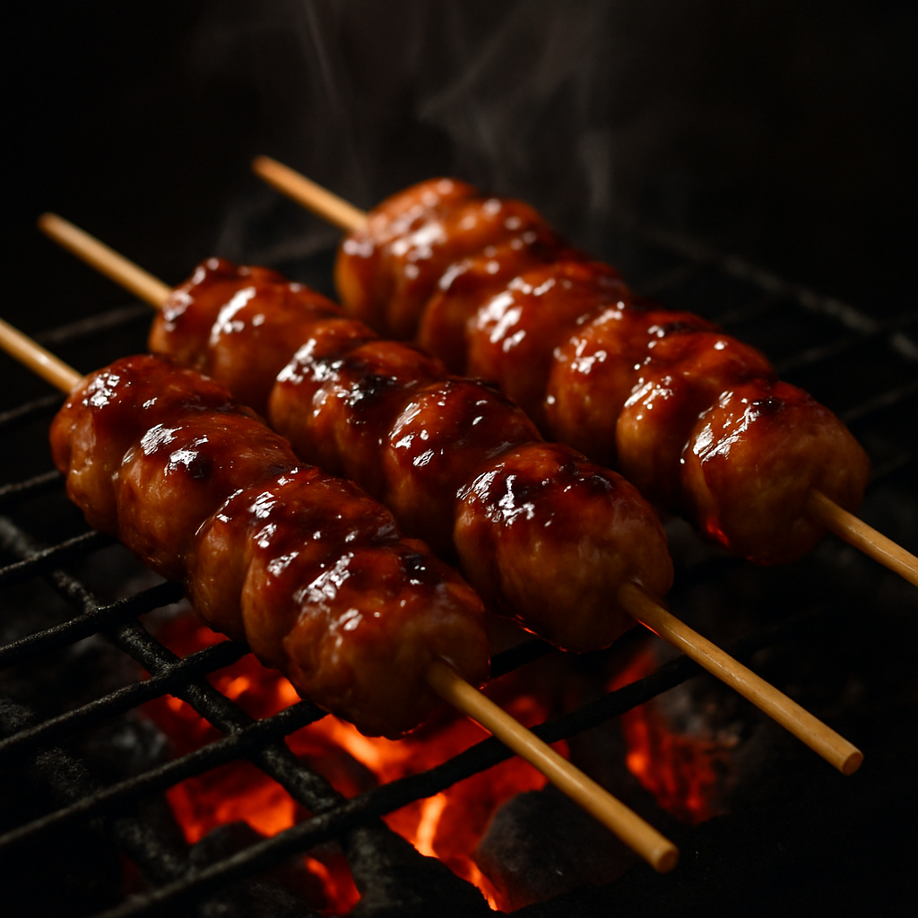 炭火の串焼き